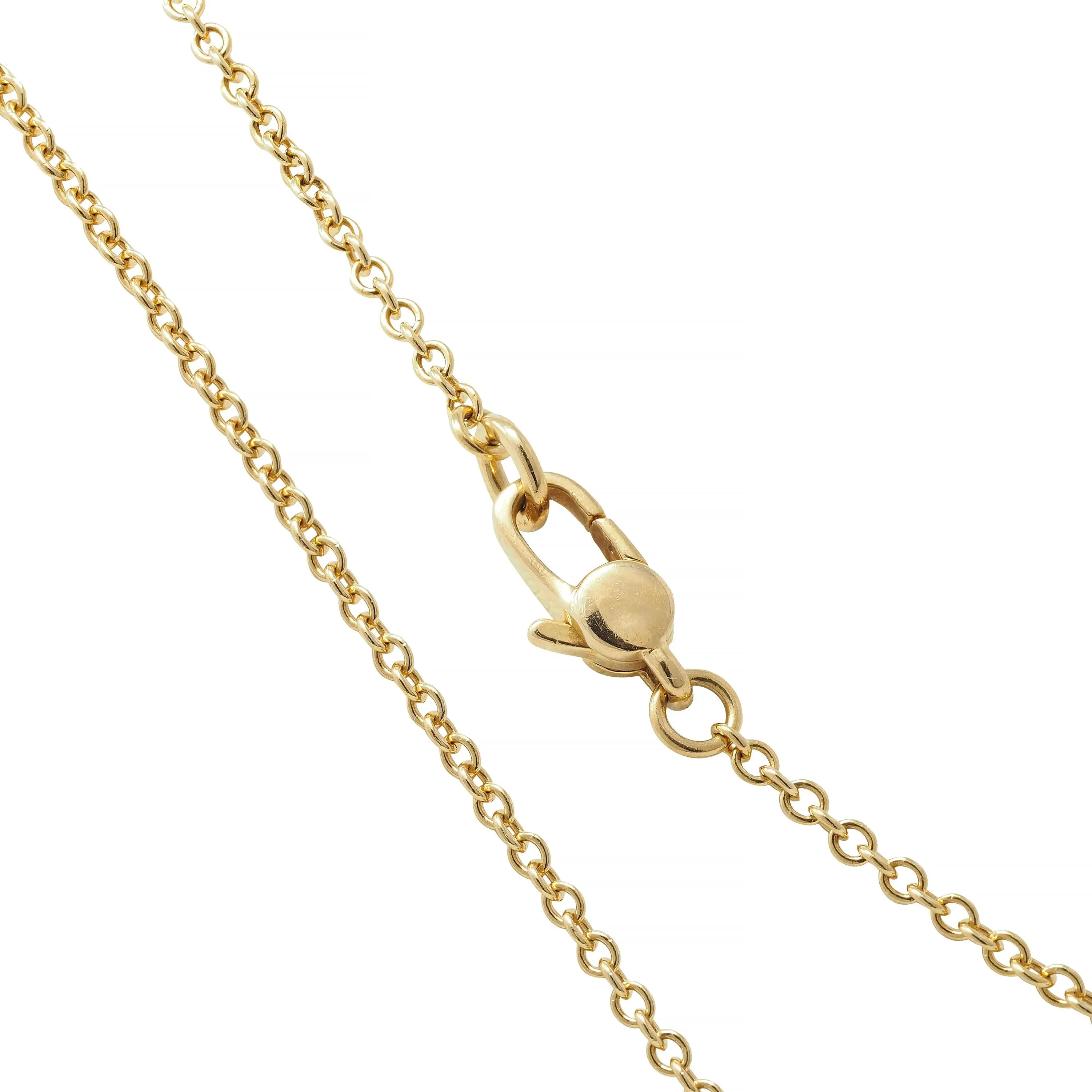 Gucci Turquoise Pearl Diamond Platinum 18 Karat Gold Horsebit Bee Pendant Necklace
