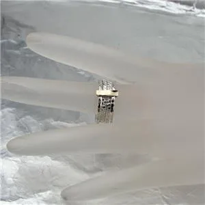 Hadar Designers 9k Yellow Gold 925 Silver Multi Ring (I r756