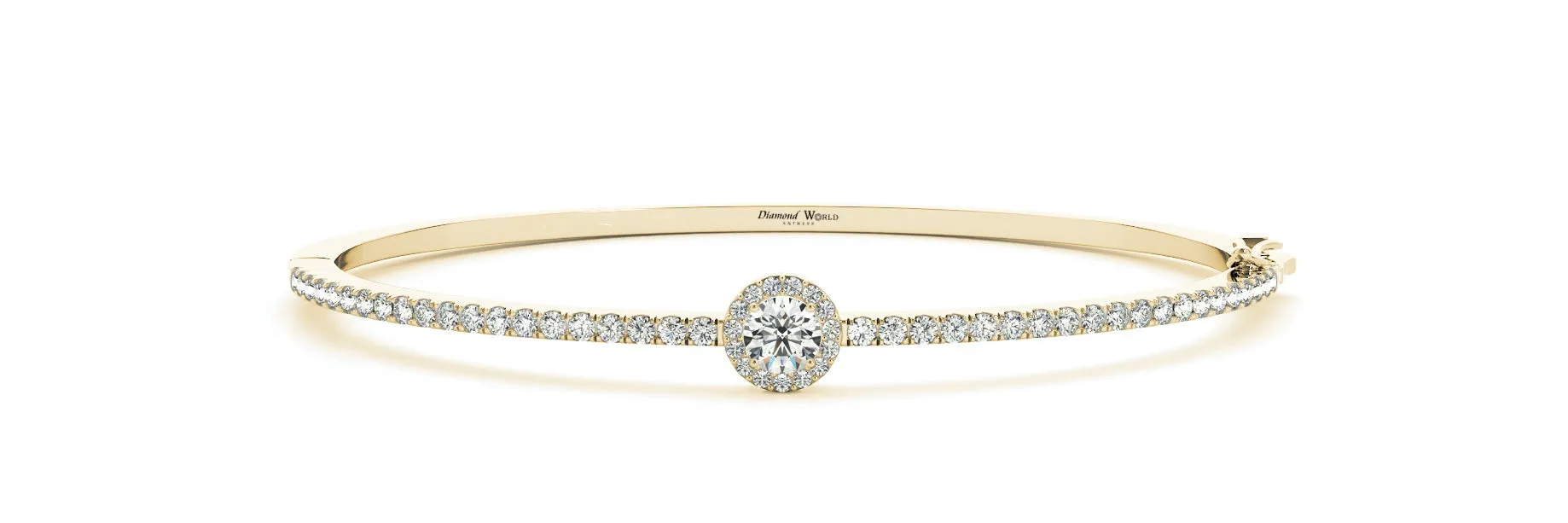 Halo set Classic Diamonds Bangle