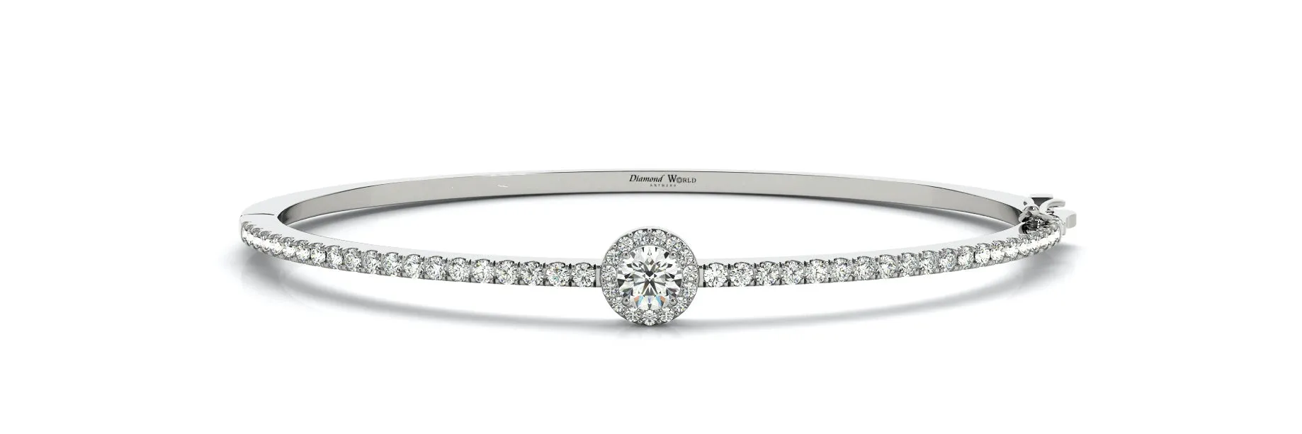Halo set Classic Diamonds Bangle