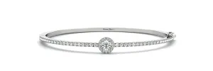 Halo set Classic Diamonds Bangle