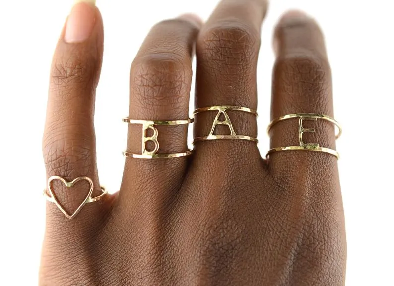 Hammered Heart Ring