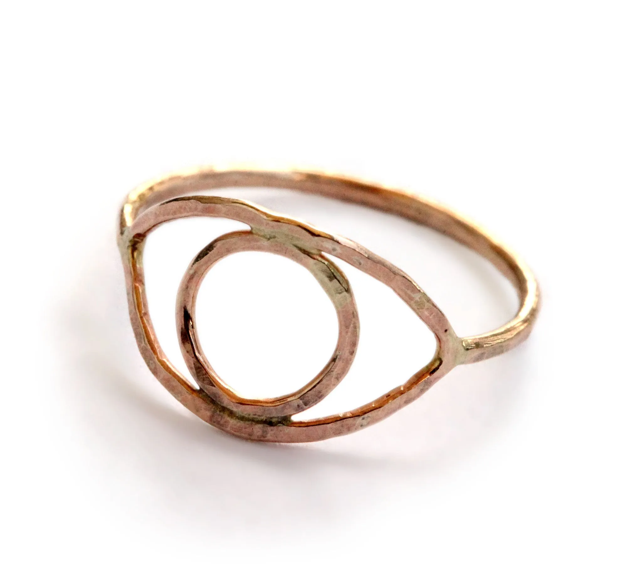 Hammered "All Seeing Eye" Ring