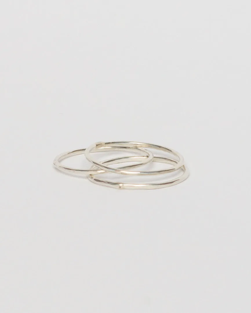Hammered Ring, Sterling Silver