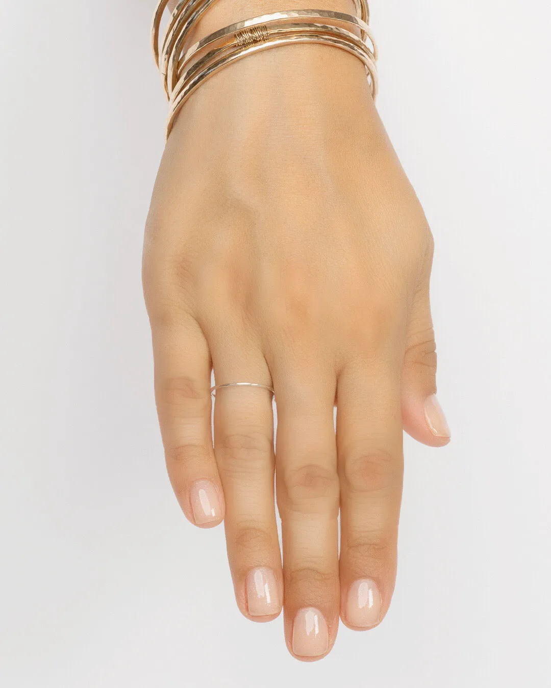 Hammered Ring, Sterling Silver