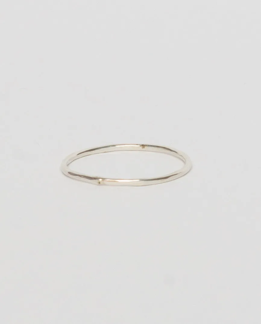 Hammered Ring, Sterling Silver