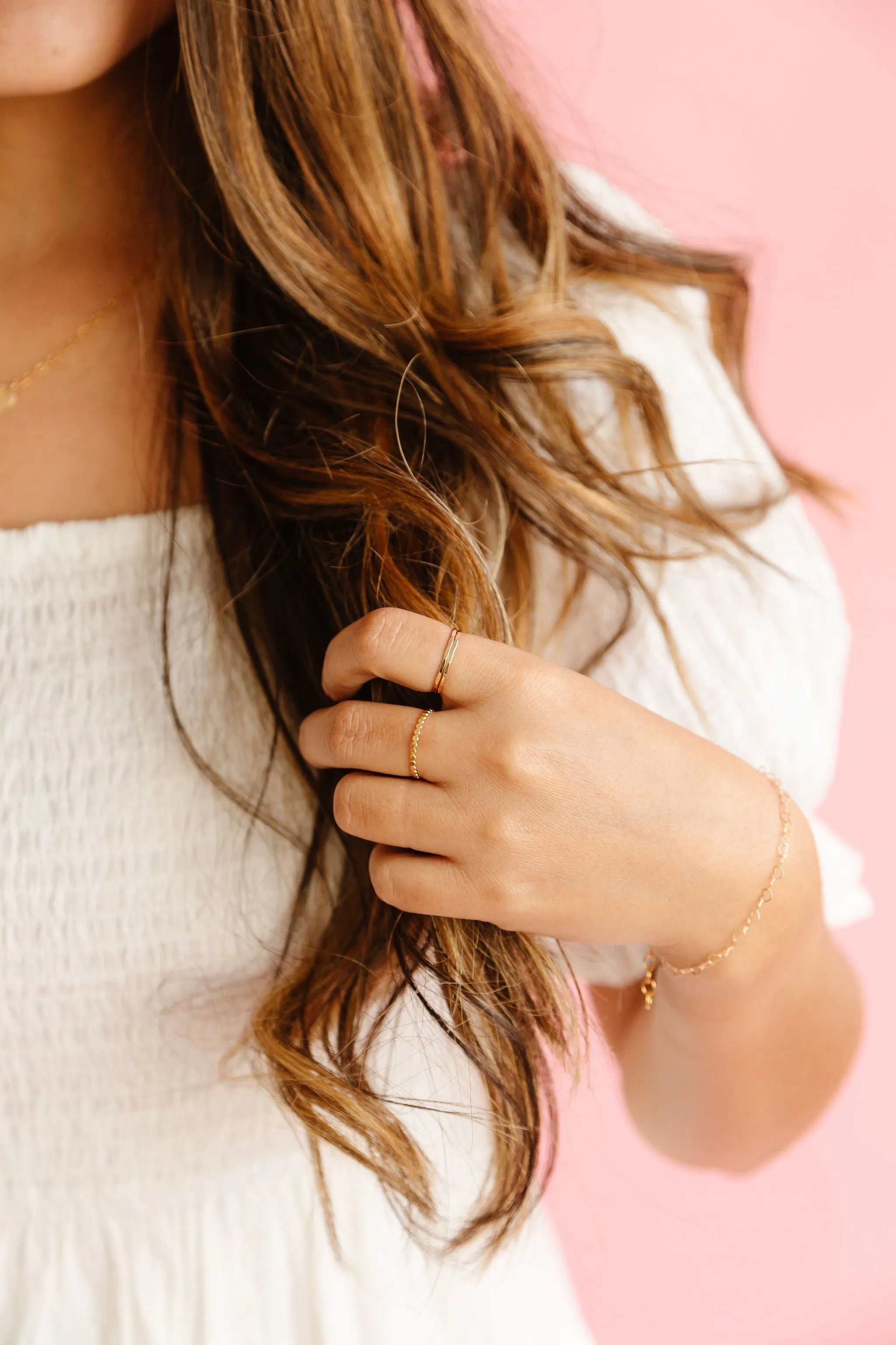Hammered Stacking Ring