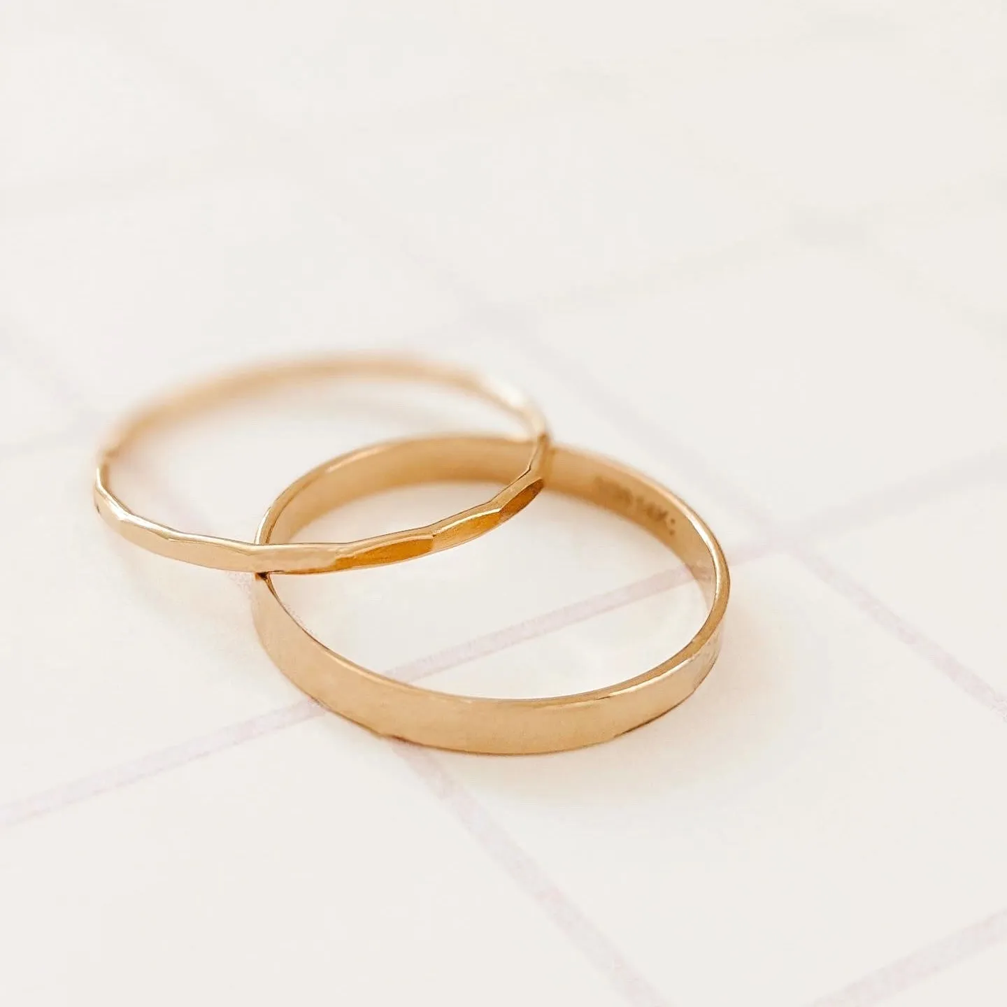 Hammered Stacking Ring
