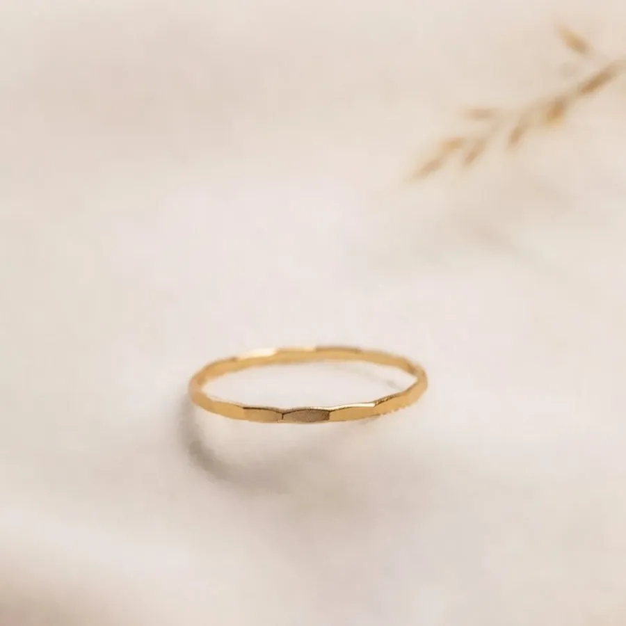 Hammered Stacking Ring