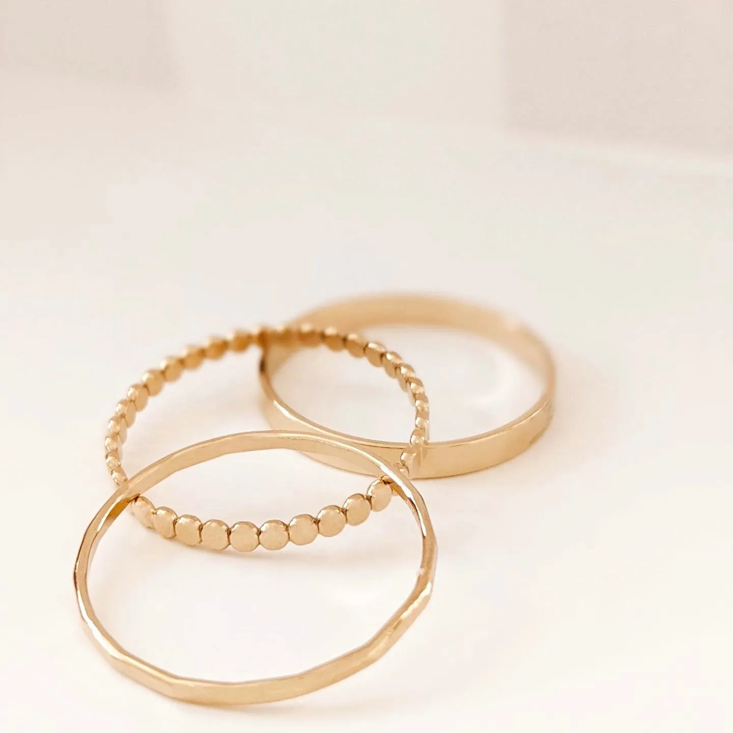 Hammered Stacking Ring