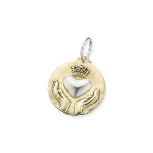 HANDS HEART & CROWN CHARM