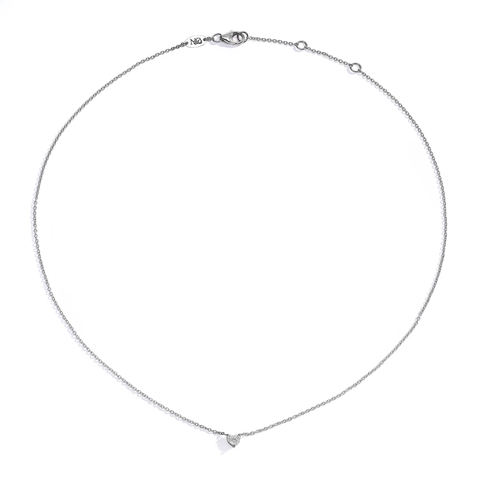 Heart diamond necklace