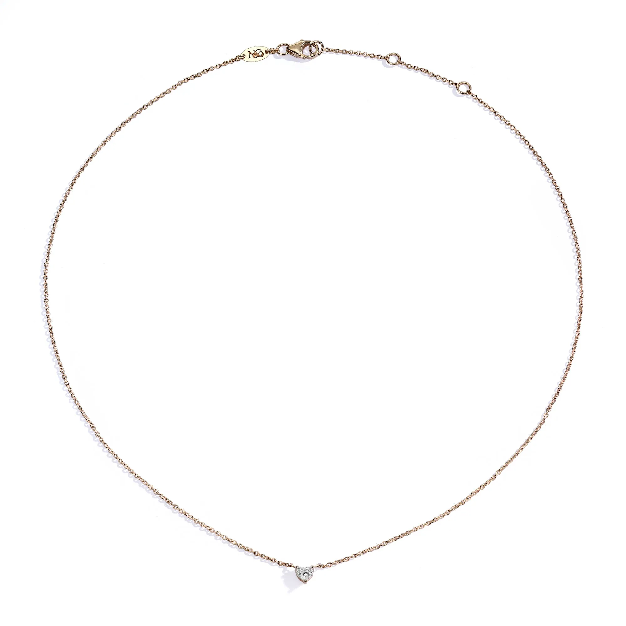Heart diamond necklace