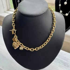 Heart locket necklace