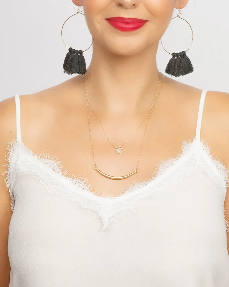 Heart Necklace, Gold Filled