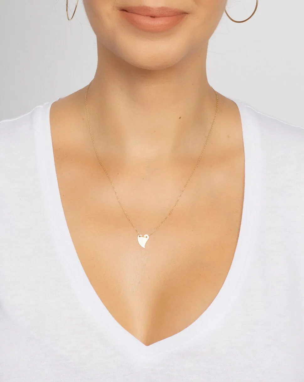 Heart Necklace, Gold Filled