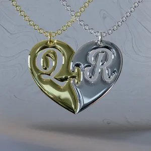 Heart Puzzle Initials