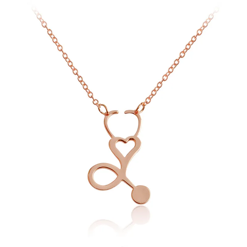 Heart Stethoscope Necklace