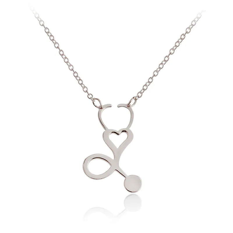 Heart Stethoscope Necklace