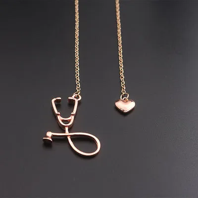 Heart Stethoscope Necklace