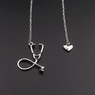 Heart Stethoscope Necklace
