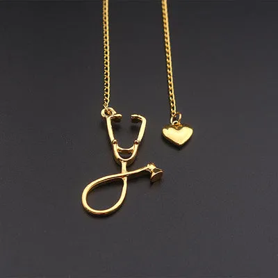 Heart Stethoscope Necklace