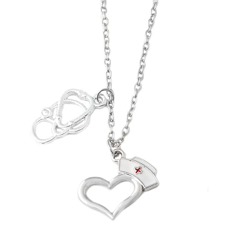 Heart Stethoscope Necklace