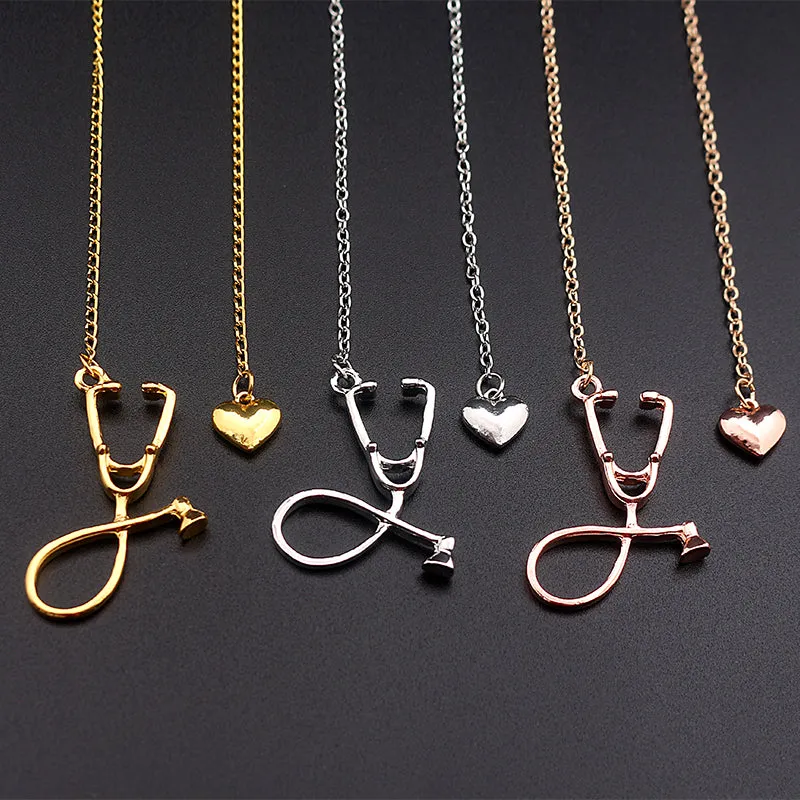Heart Stethoscope Necklace