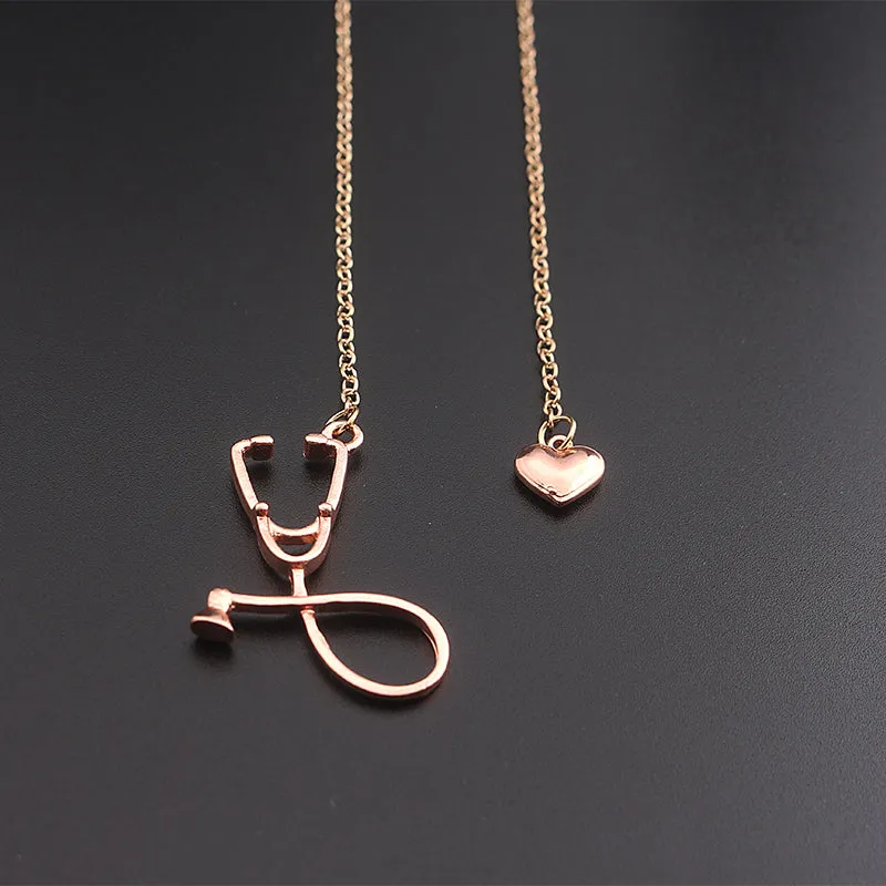 Heart Stethoscope Necklace