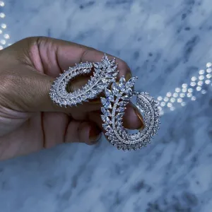 Hoja - Diamond Earrings (Silver)