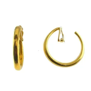 Hoop Earrings with Clip Closure