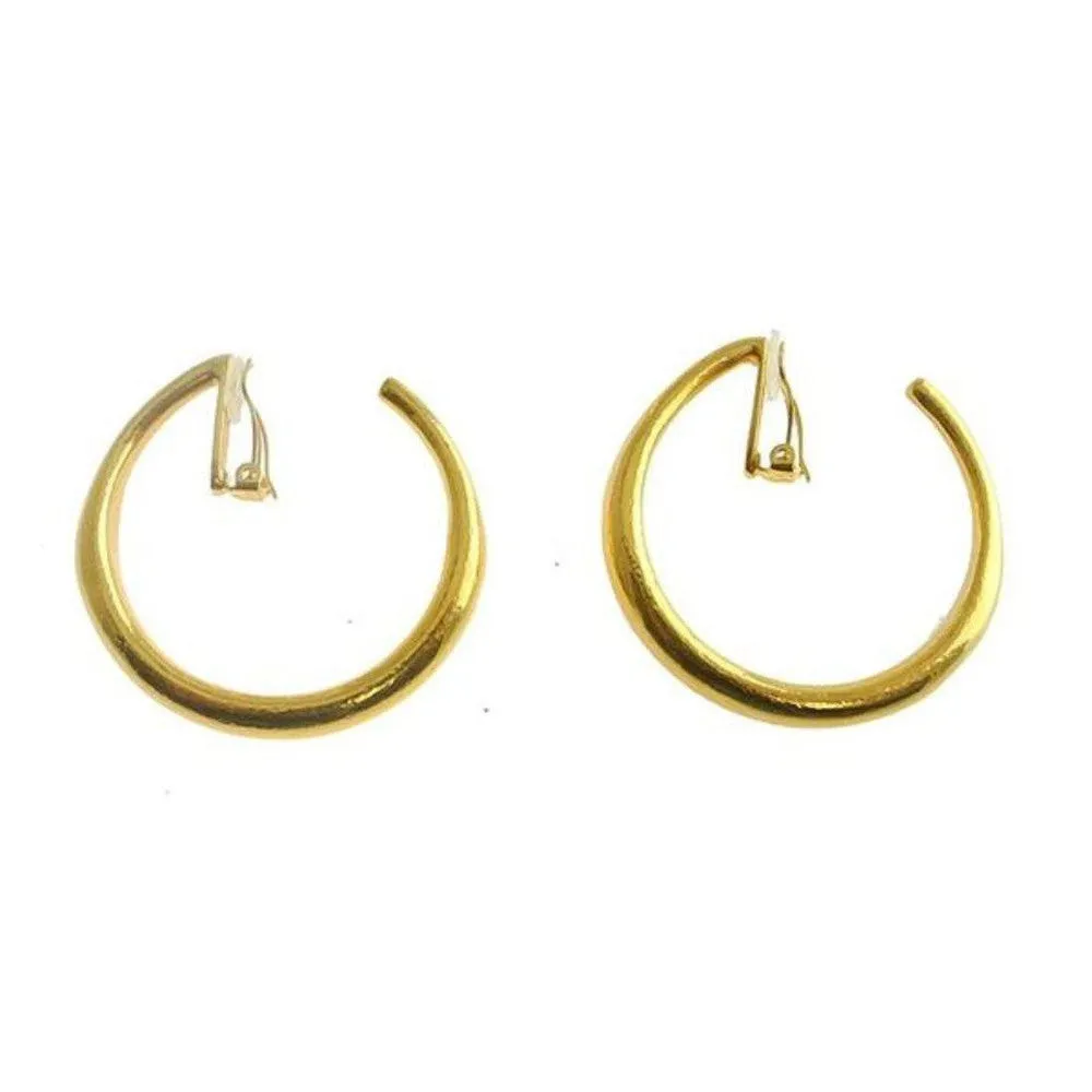 Hoop Earrings with Clip Closure