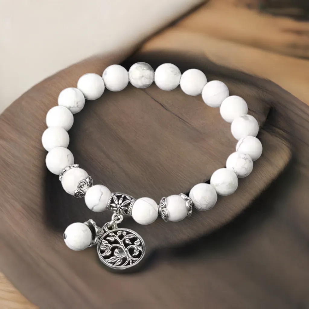Howlite Stretch Bracelet