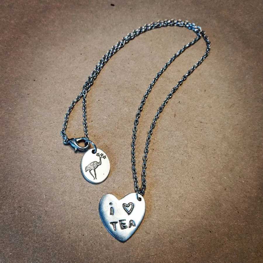 I Heart Tea Necklace