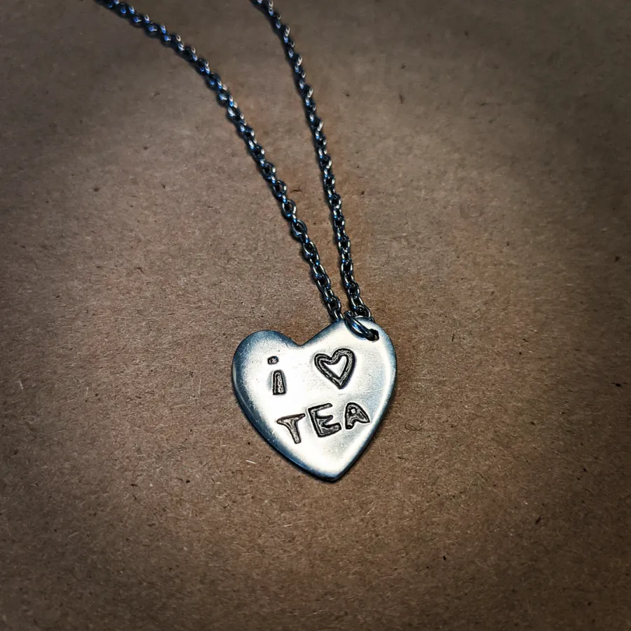 I Heart Tea Necklace