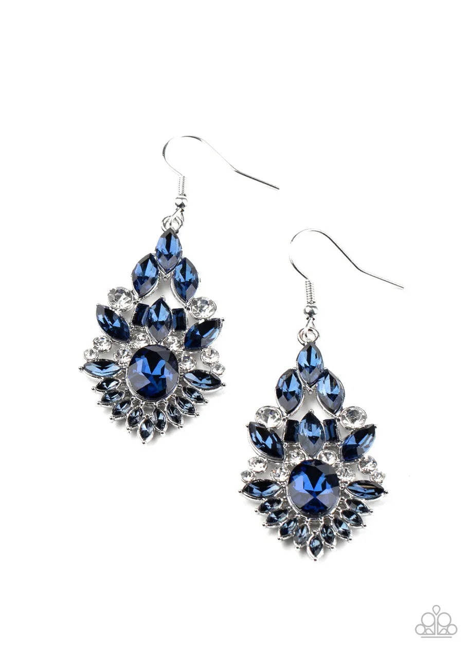 Ice Castle Couture Blue Paparazzi Earrings