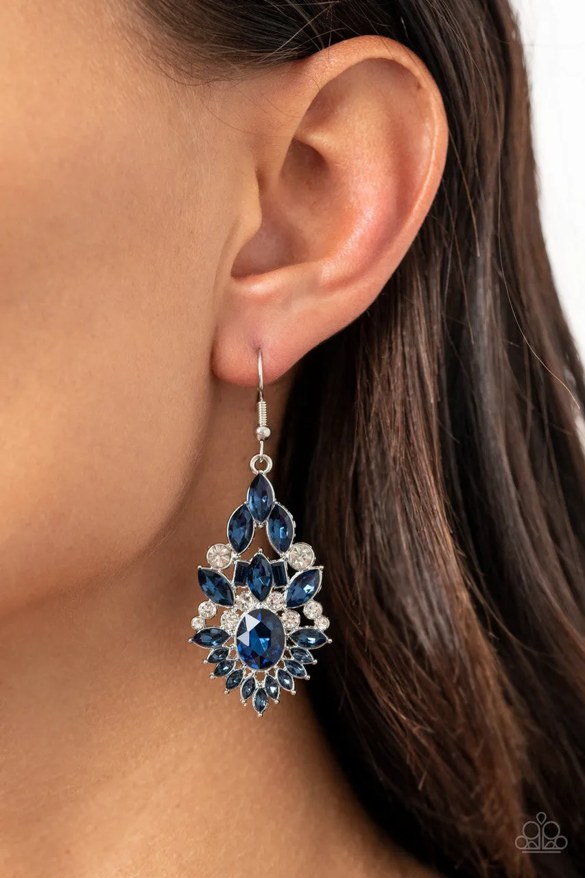 Ice Castle Couture Blue Paparazzi Earrings