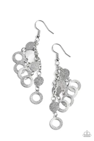 I'm Always BRIGHT Silver Paparazzi Earrings