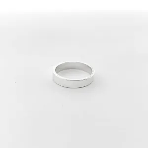 Impressions Hammered Wide Ring| Silver