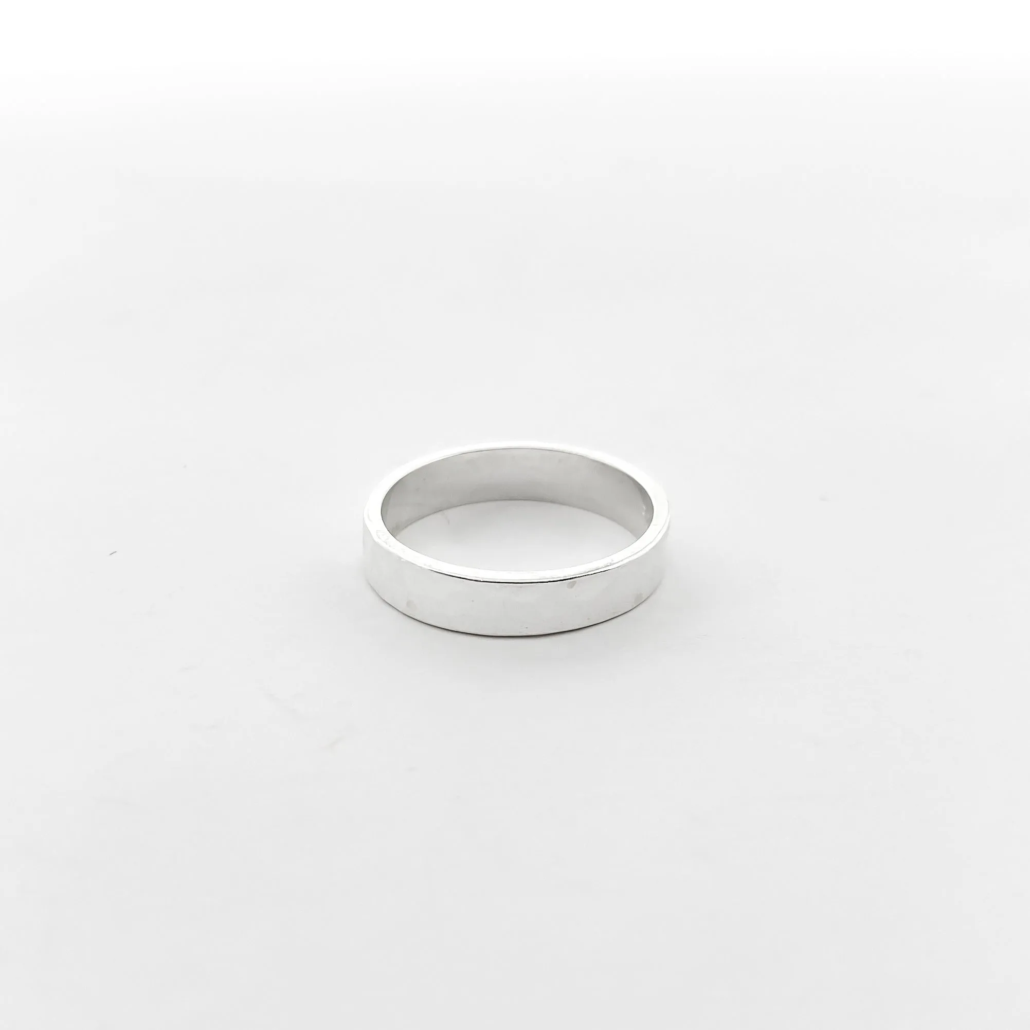 Impressions Hammered Wide Ring| Silver