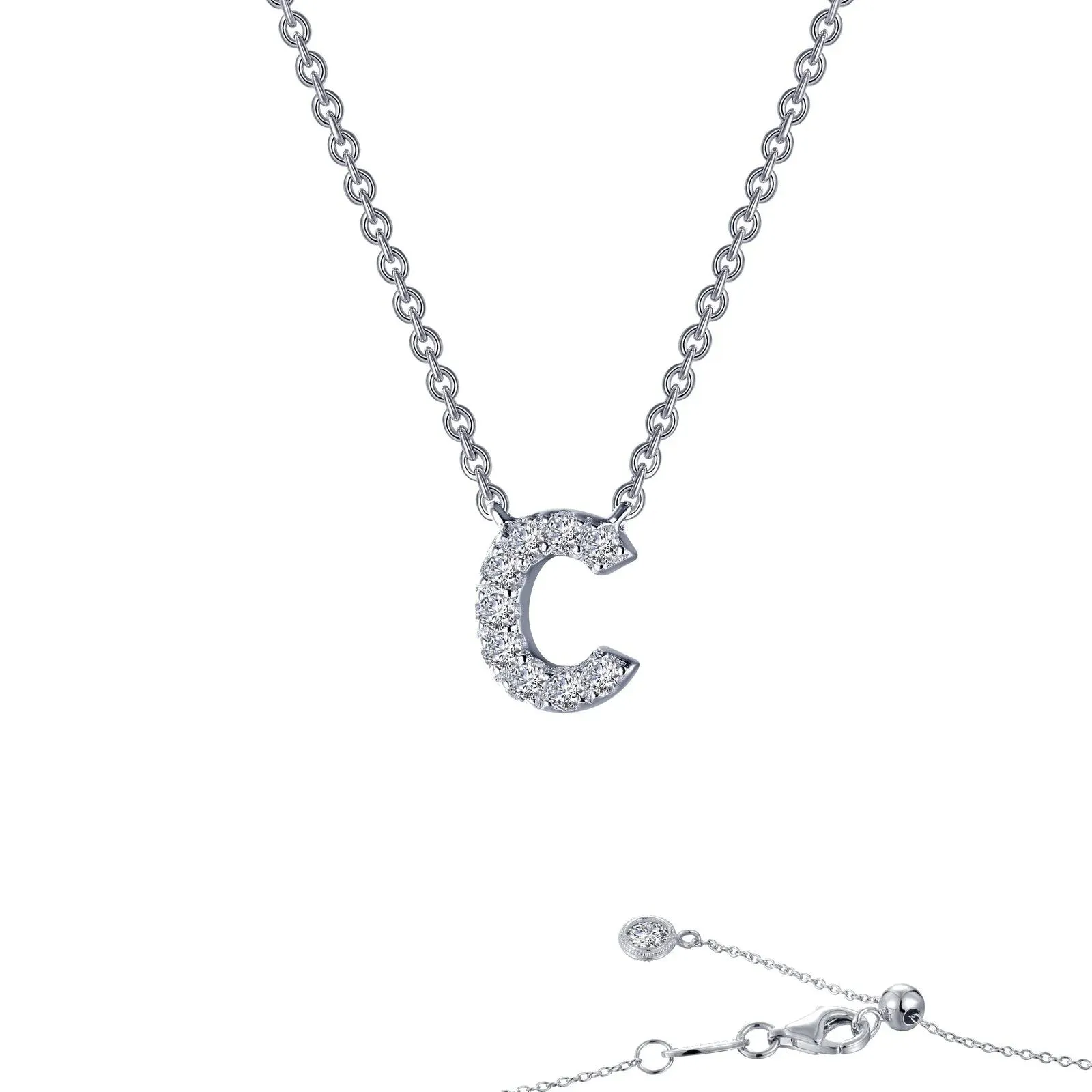 Initial Letter Pendant Necklace A-Z
