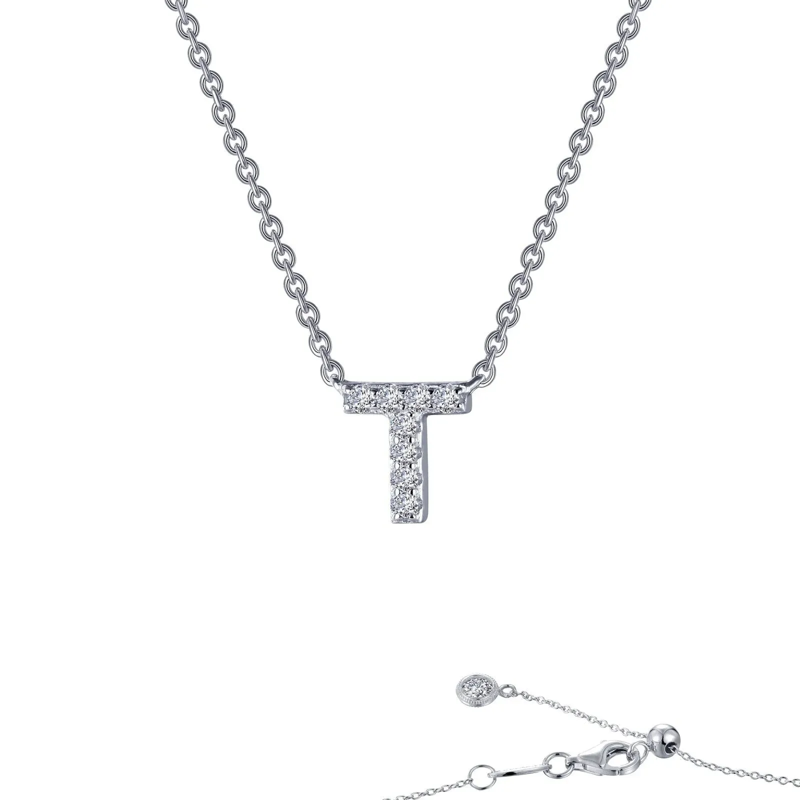 Initial Letter Pendant Necklace A-Z