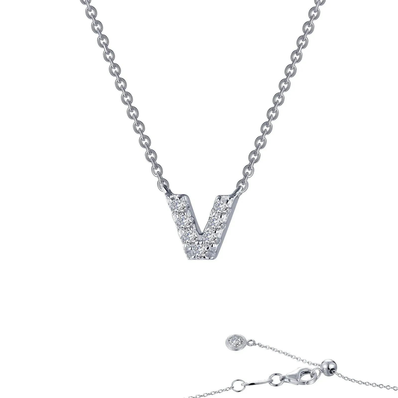 Initial Letter Pendant Necklace A-Z