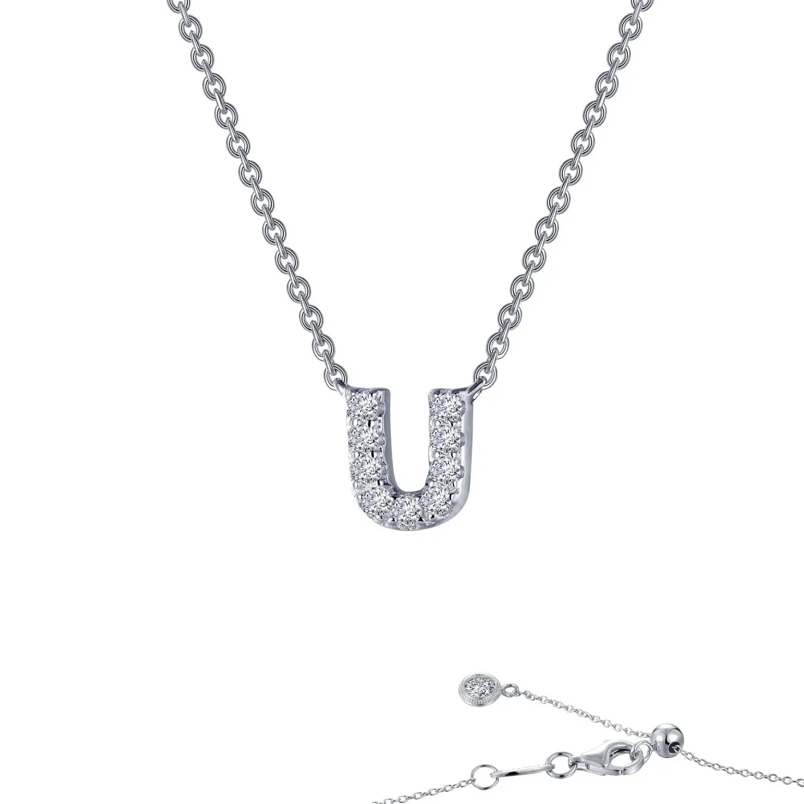 Initial Letter Pendant Necklace A-Z