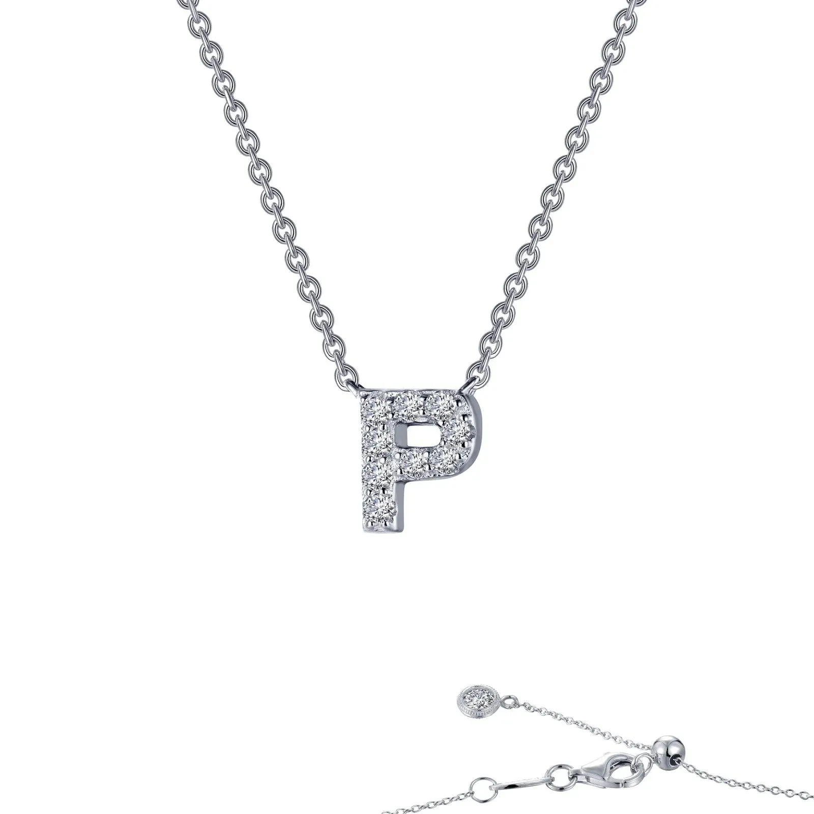 Initial Letter Pendant Necklace A-Z