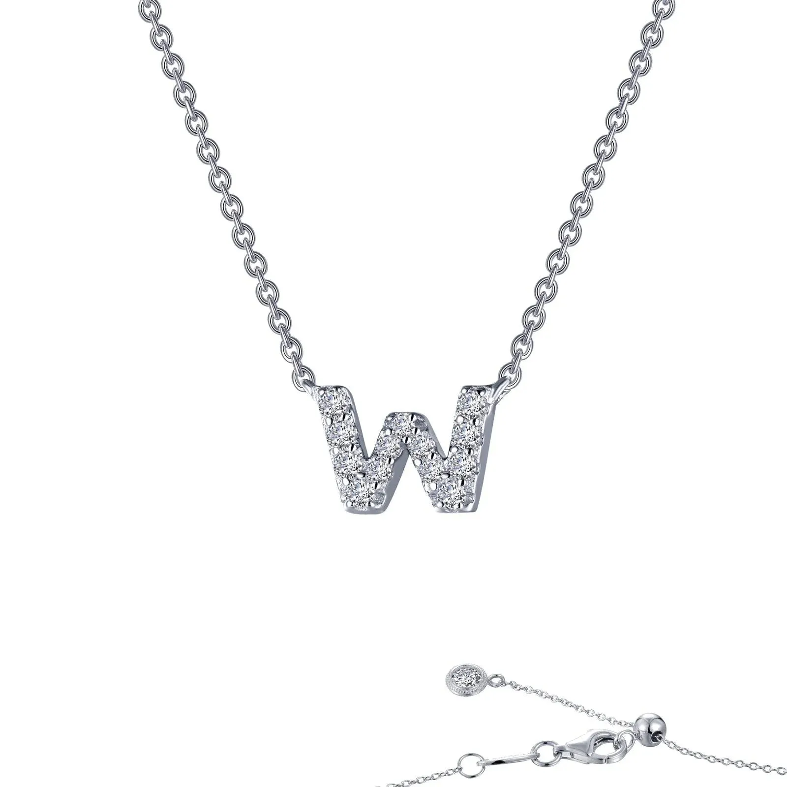 Initial Letter Pendant Necklace A-Z