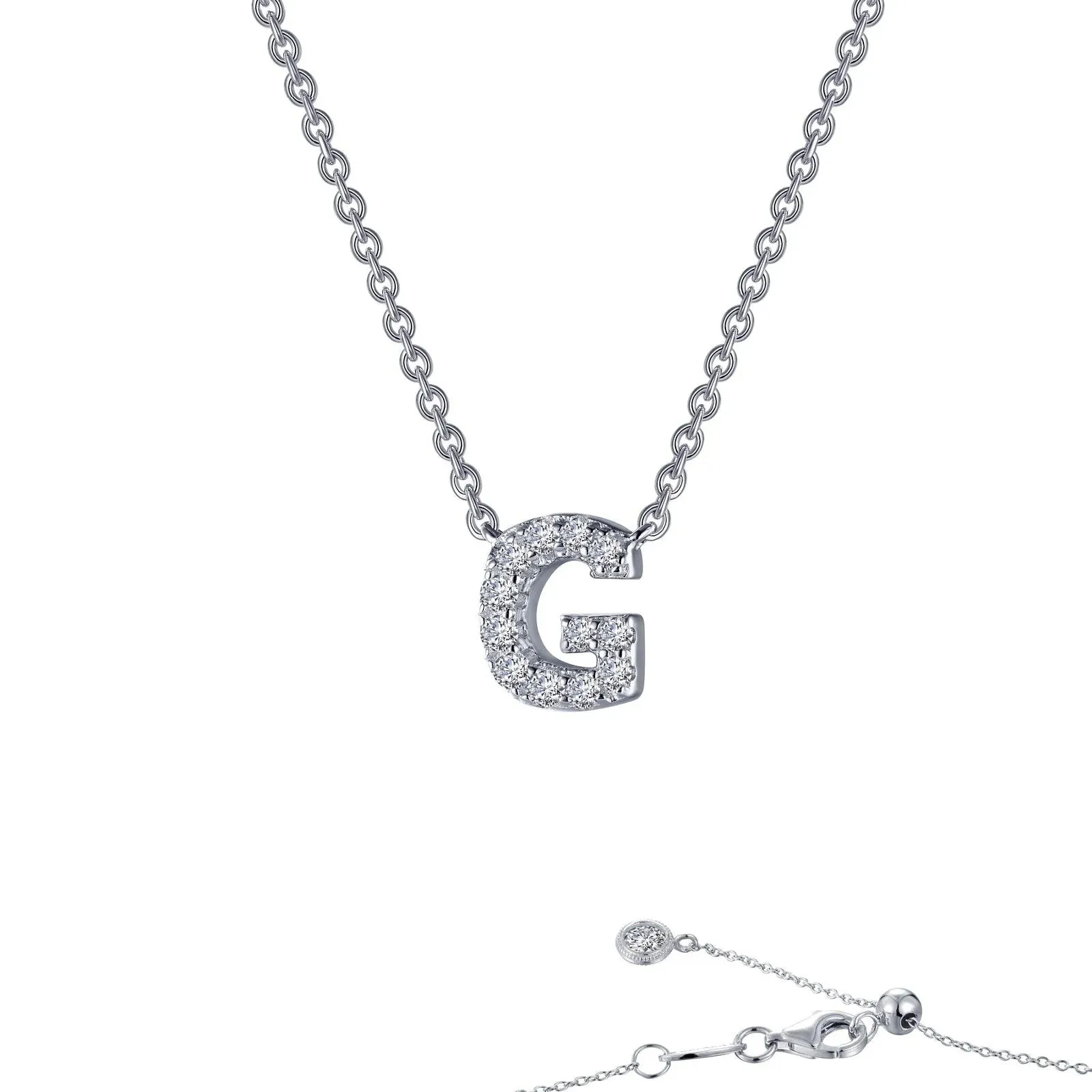 Initial Letter Pendant Necklace A-Z