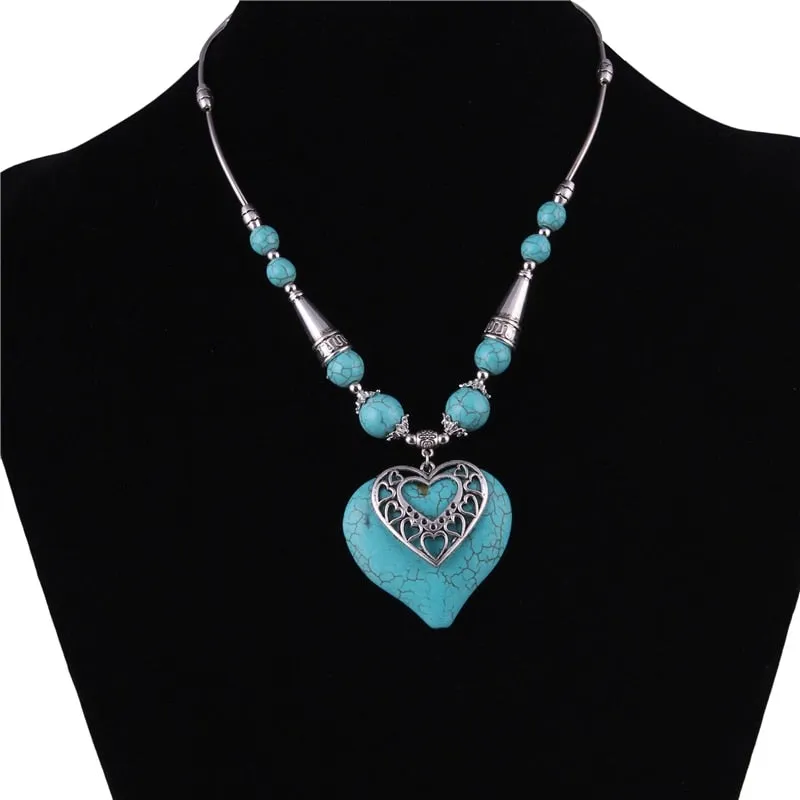Jewellery - Maxi Double Layer Heart Necklace