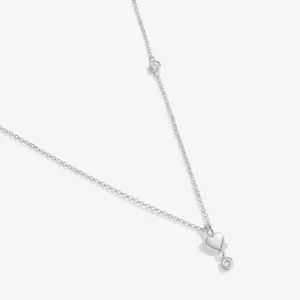 Joma Lumia Drop Heart Silver Necklace