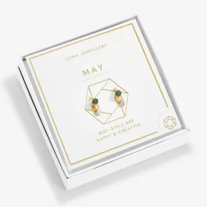Joma May Birthstone Hoop Earrings